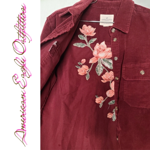 NWT - AMERICAN EAGLE OUTFITTERS CORDUROY SHIRT - Picture 3 of 13